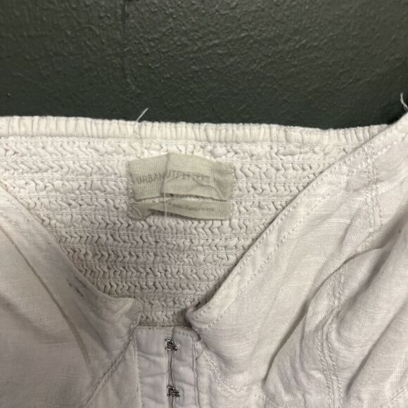 Urban Outfitters UO Off The Shoulder White Mini Dress size Large - Picture 2 of 4